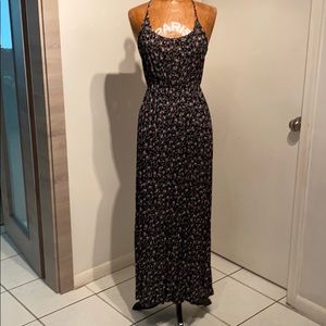 Connection Black spaghetti strap Maxi
